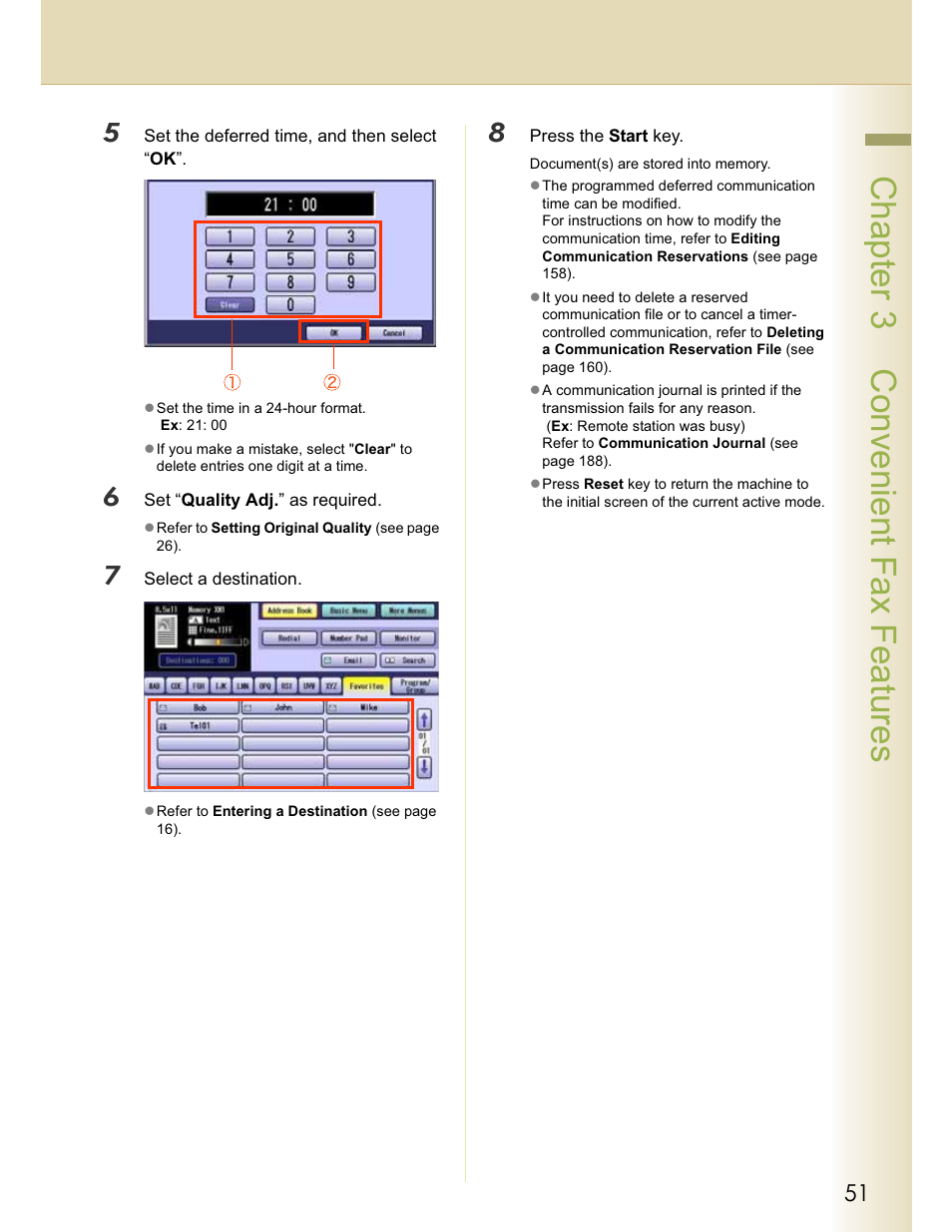 Chapter 3 convenient fax features | Panasonic WORKIO DP-C262 User Manual | Page 51 / 148