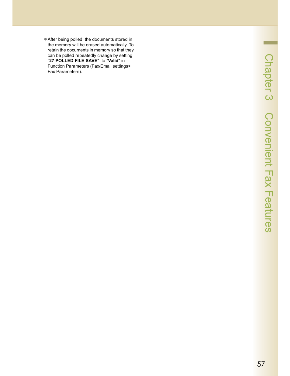 Chapter 3 convenient fax features | Panasonic WORKIO DP-C262 User Manual | Page 57 / 148
