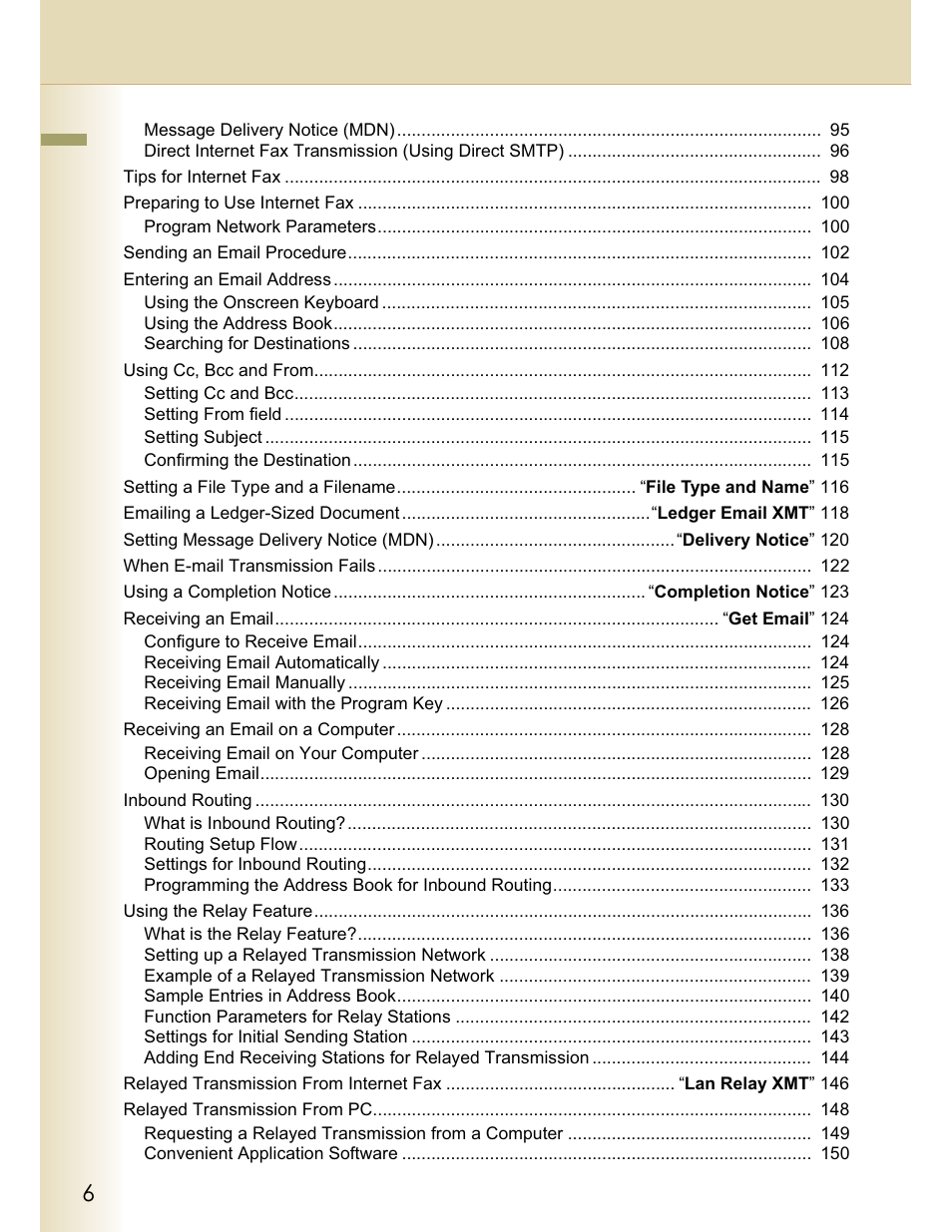 Panasonic WORKIO DP-C262 User Manual | Page 6 / 148