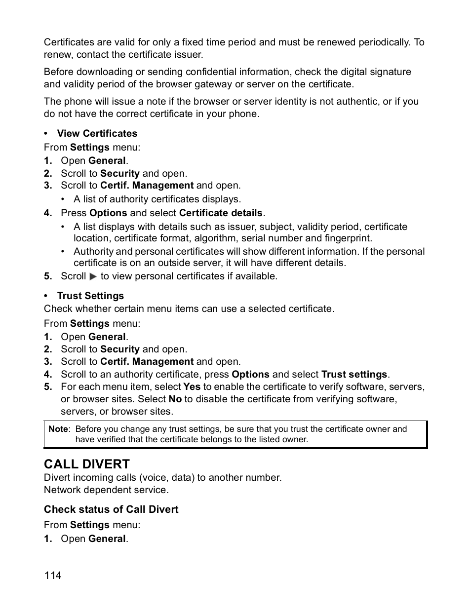 Call divert | Panasonic X701 User Manual | Page 116 / 154