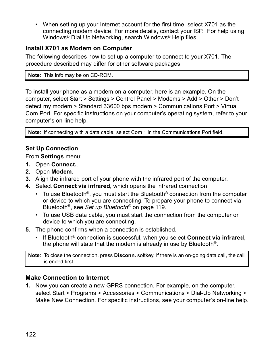 Panasonic X701 User Manual | Page 124 / 154