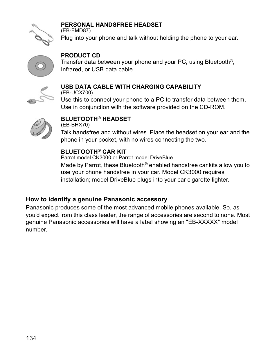 Panasonic X701 User Manual | Page 136 / 154