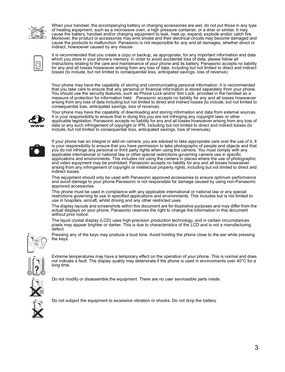 Panasonic X701 User Manual | Page 5 / 154