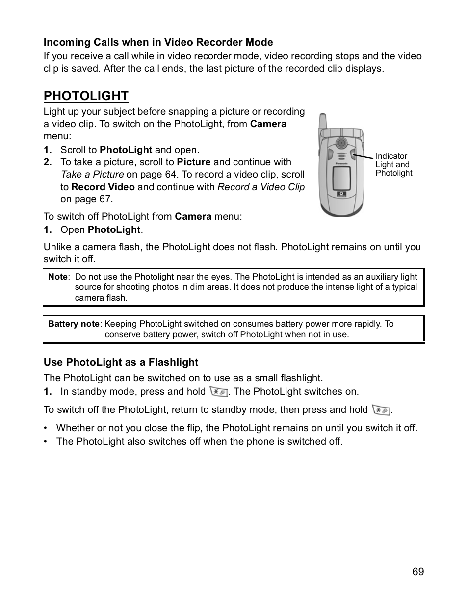 Photolight | Panasonic X701 User Manual | Page 71 / 154