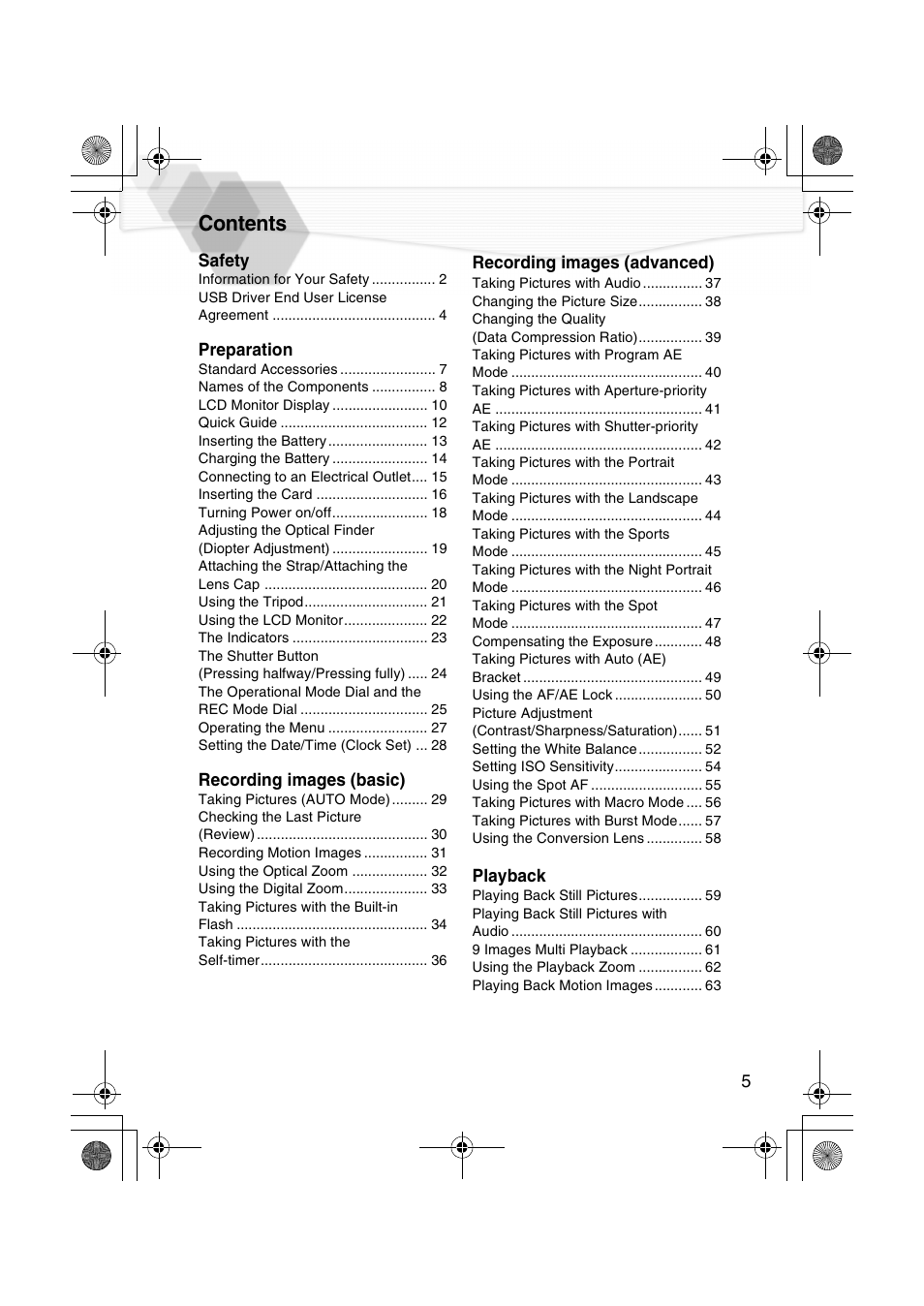 Panasonic DMC-LC40PP User Manual | Page 7 / 106