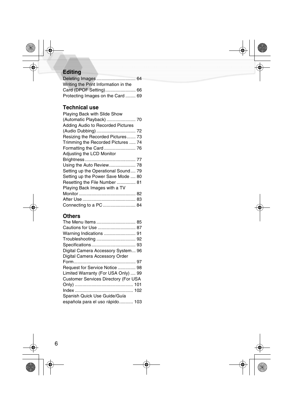 Panasonic DMC-LC40PP User Manual | Page 8 / 106