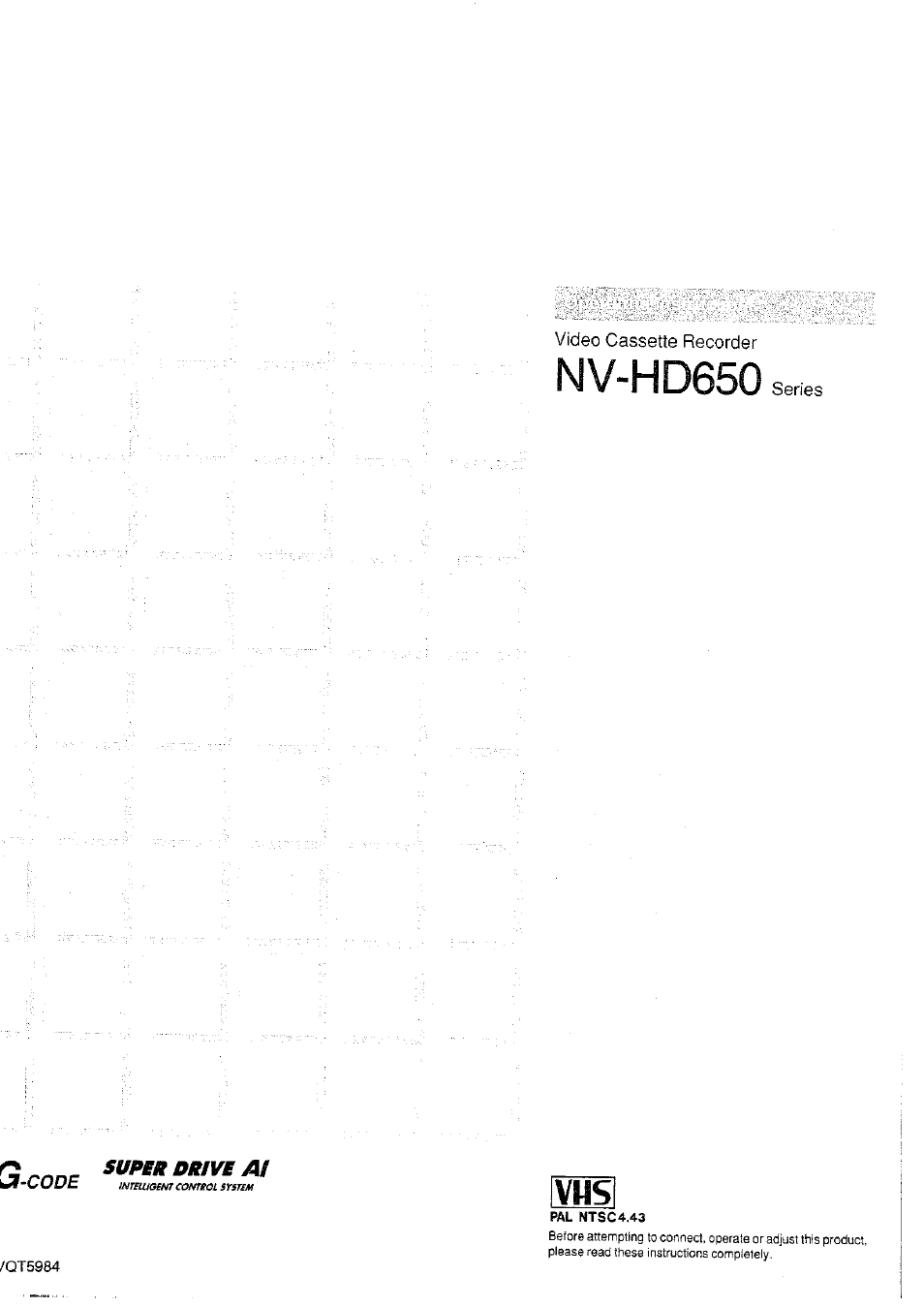 Panasonic NVHD650 User Manual | 37 pages