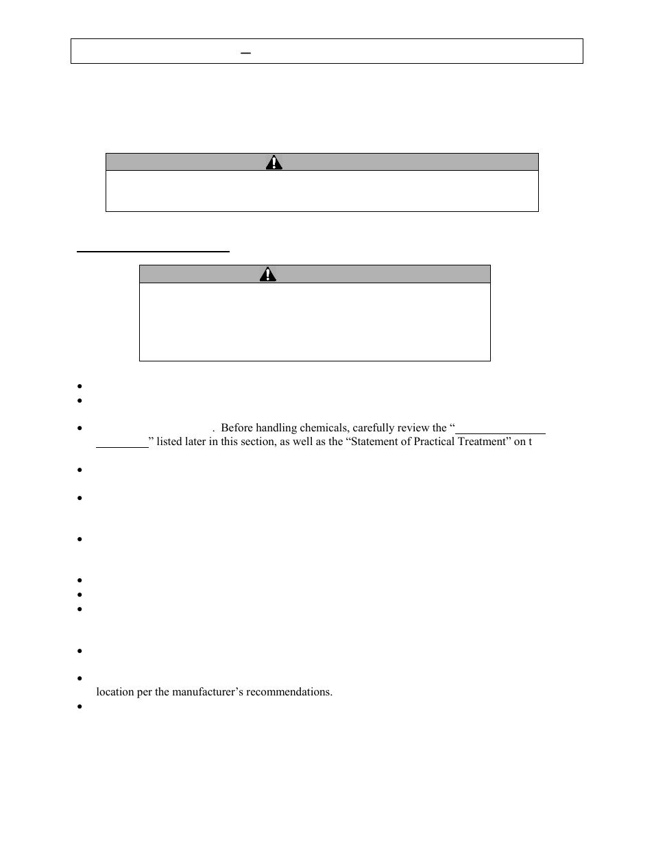 Operation – important safety information, Warning, General chemical safety | Panasonic M282737F User Manual | Page 18 / 36