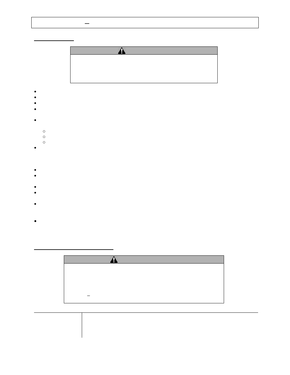 Warning, Towing safety, Chemical accident procedures | Panasonic M282737F User Manual | Page 20 / 36