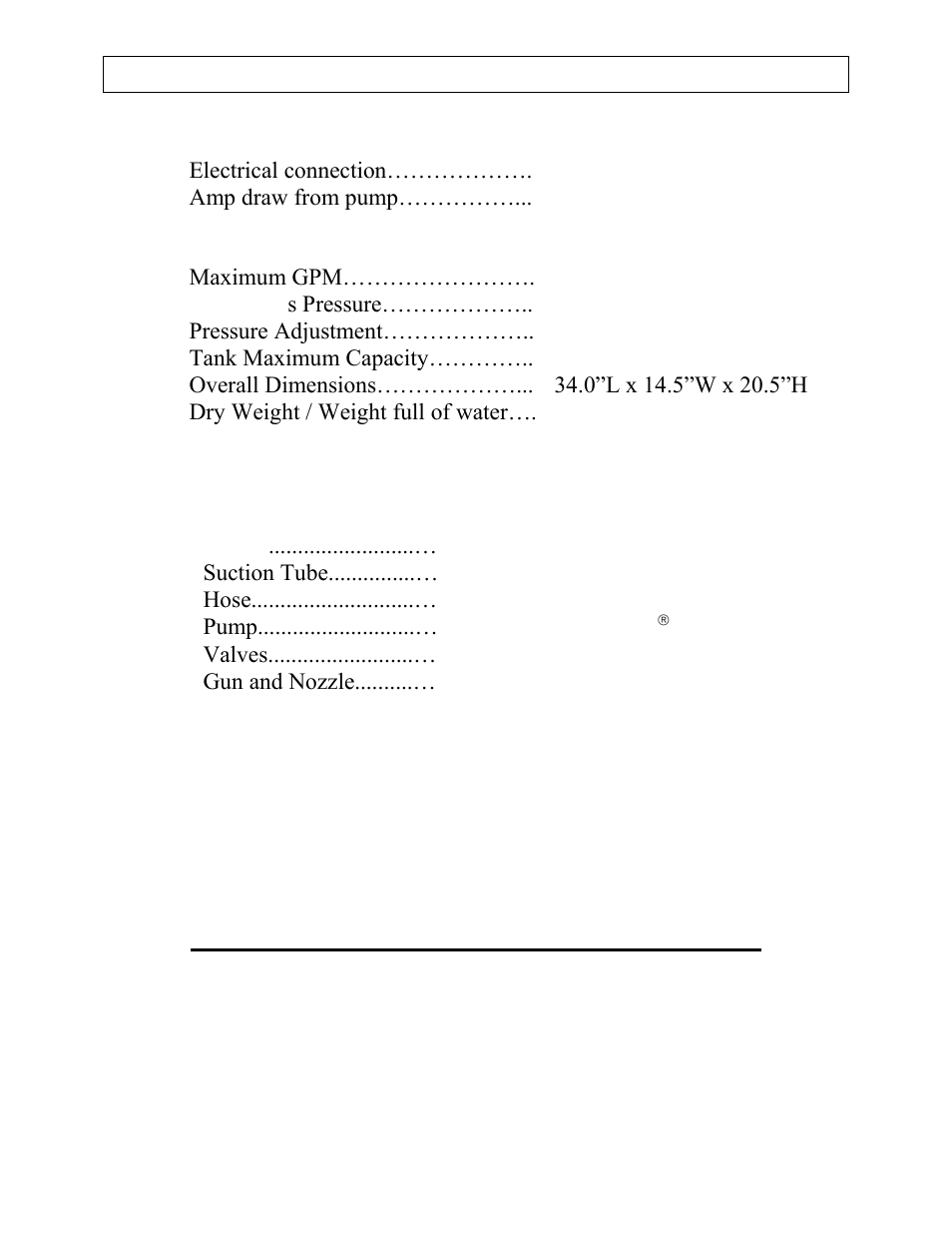 Specifications | Panasonic M282737F User Manual | Page 32 / 36