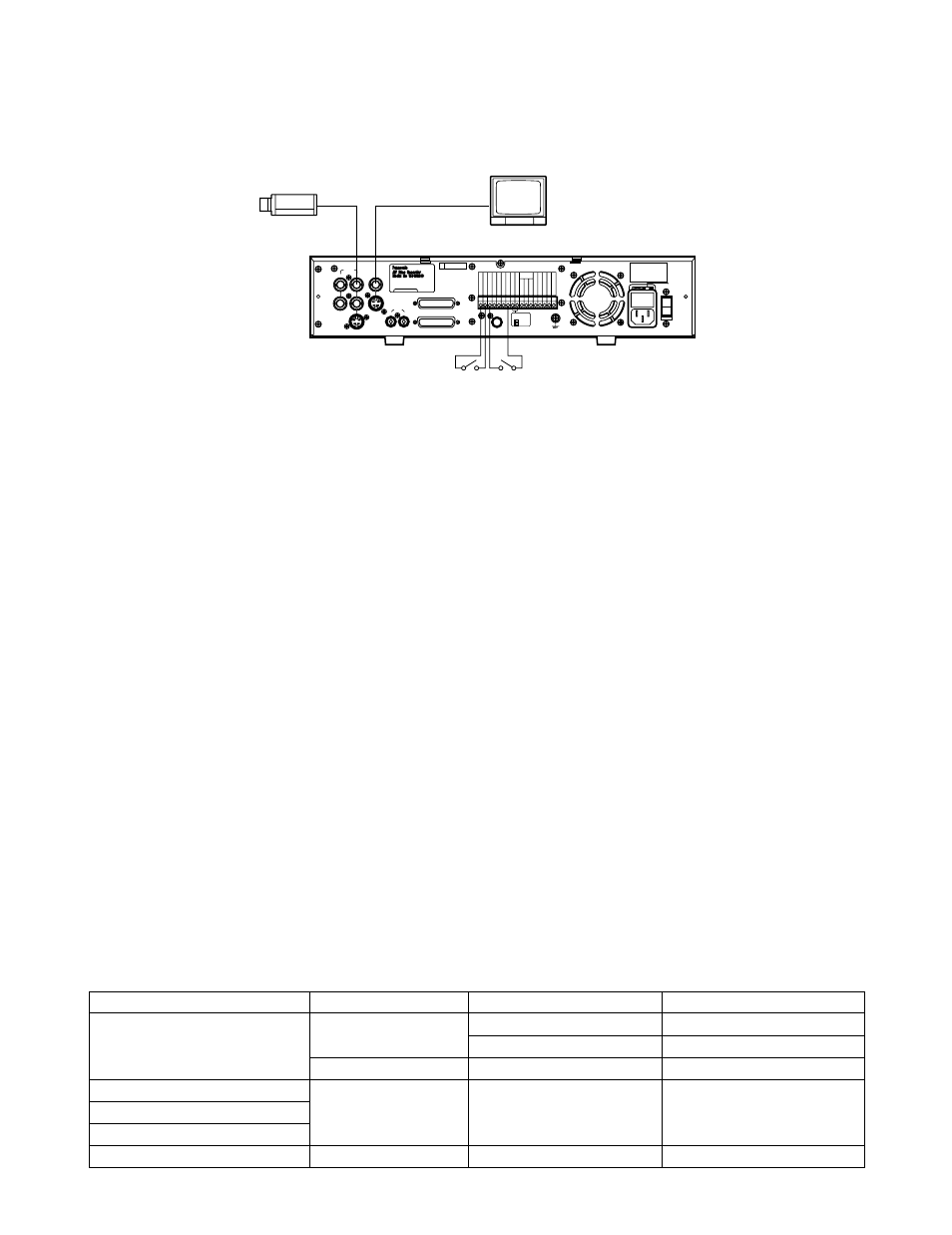 System connections, Basic system, Connection with video multiplexer | Wj-dr200 system setup, Wj-dr200 setup menu video input -8, Shown below is a typical connection scenario, For continued protection, Afin d' assurer une, Ser. no | Panasonic WJ-DR200 User Manual | Page 10 / 51