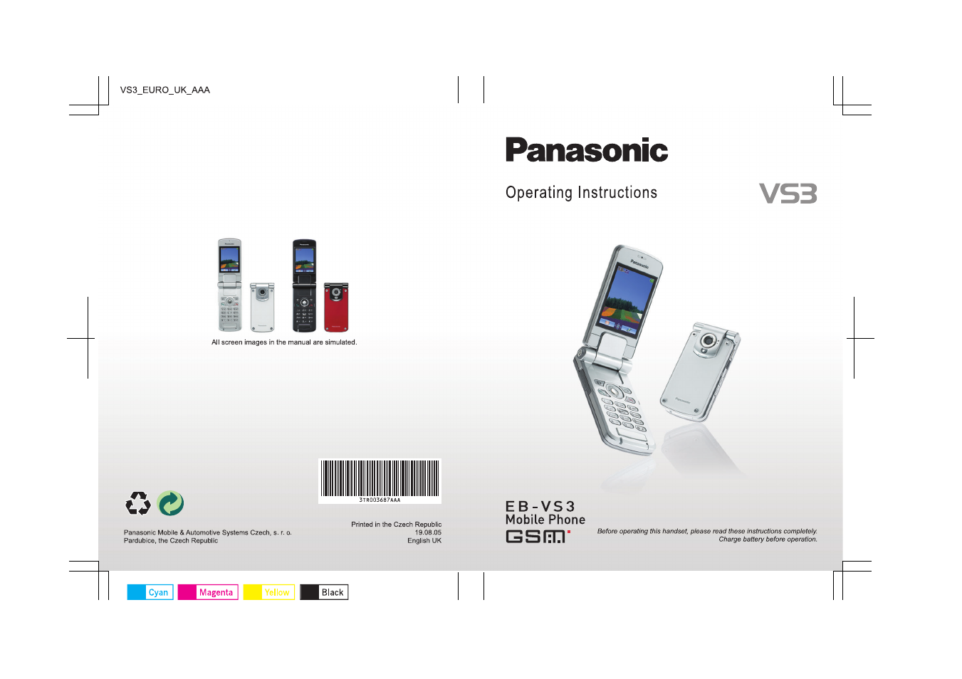 Panasonic EB-VS3  EN User Manual | 171 pages