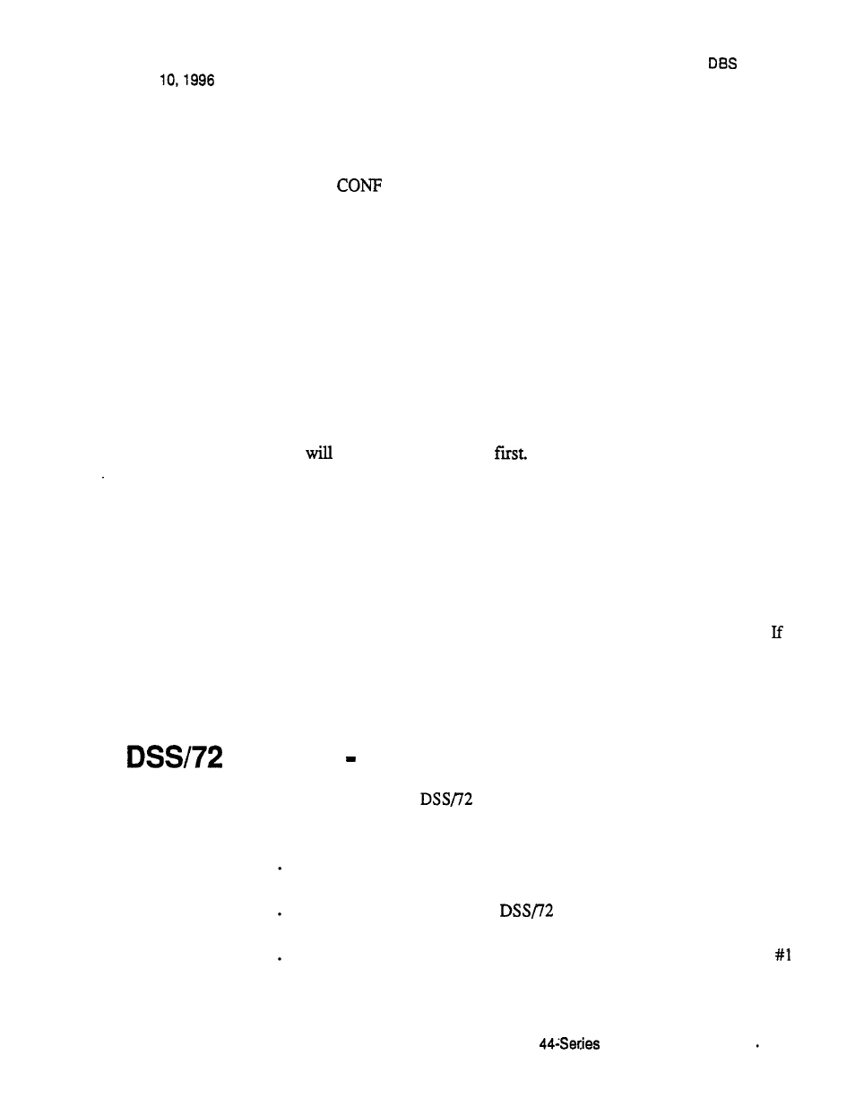 Dss/72 console - key arrangement, Console key arrangement, Description | Panasonic VB-43320 User Manual | Page 22 / 49