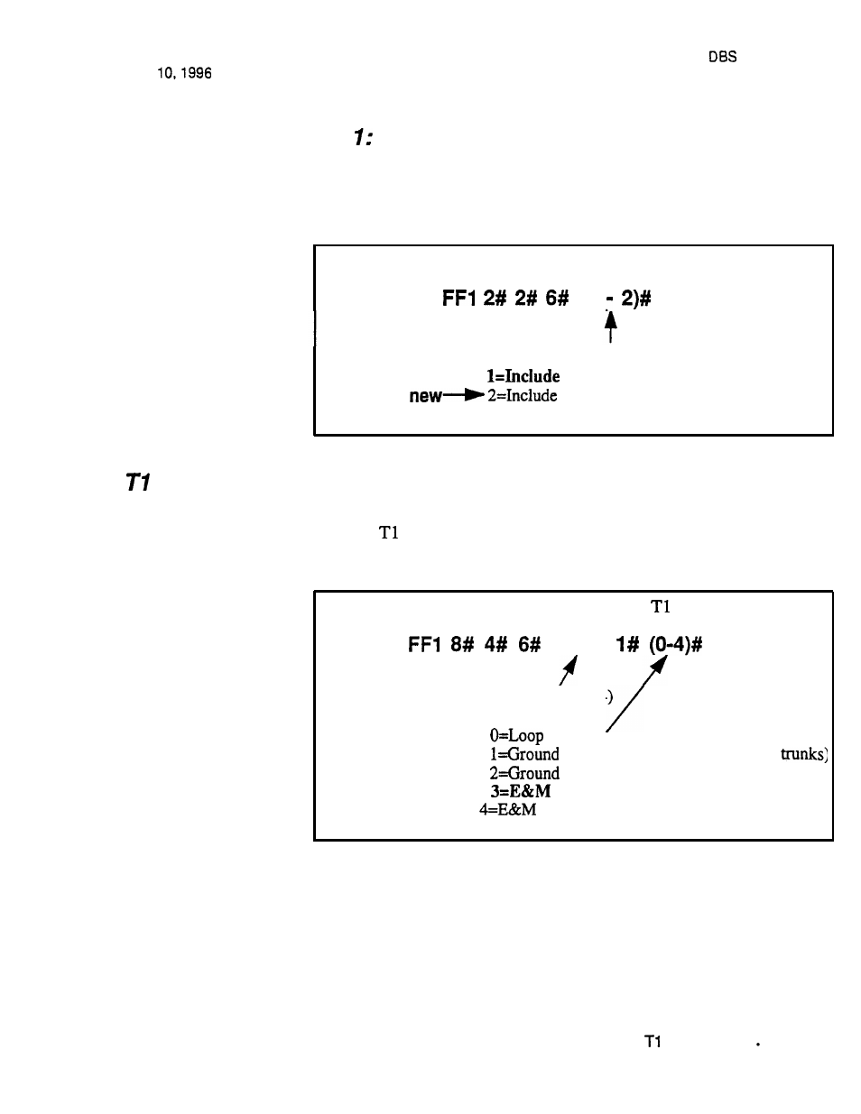 Ti trunk type, Smdr printing mode outbound and inbound, Trunk type | Panasonic VB-43320 User Manual | Page 38 / 49