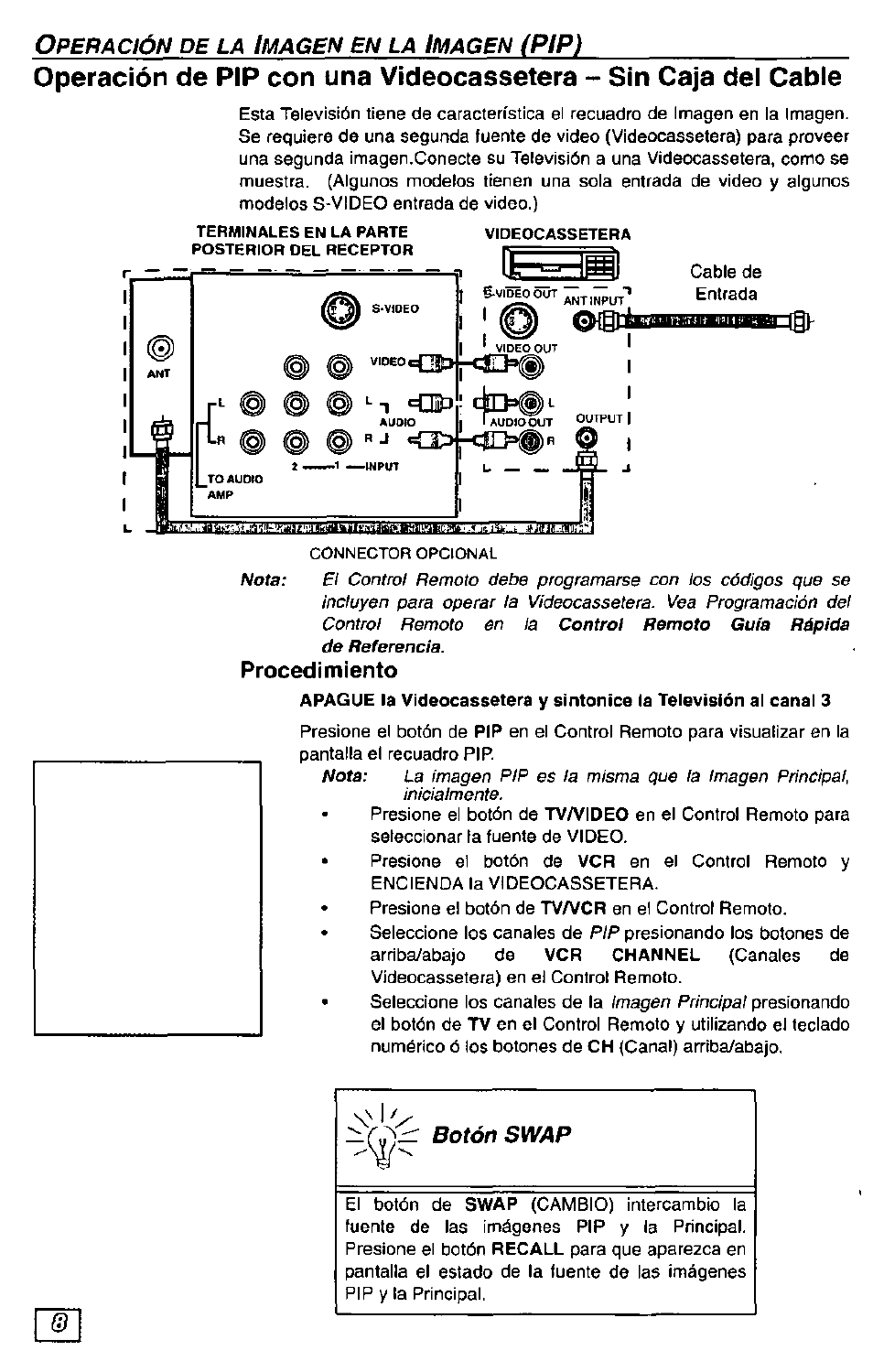 Procedimiento, Ípip) | Panasonic CT-36G23 User Manual | Page 24 / 32