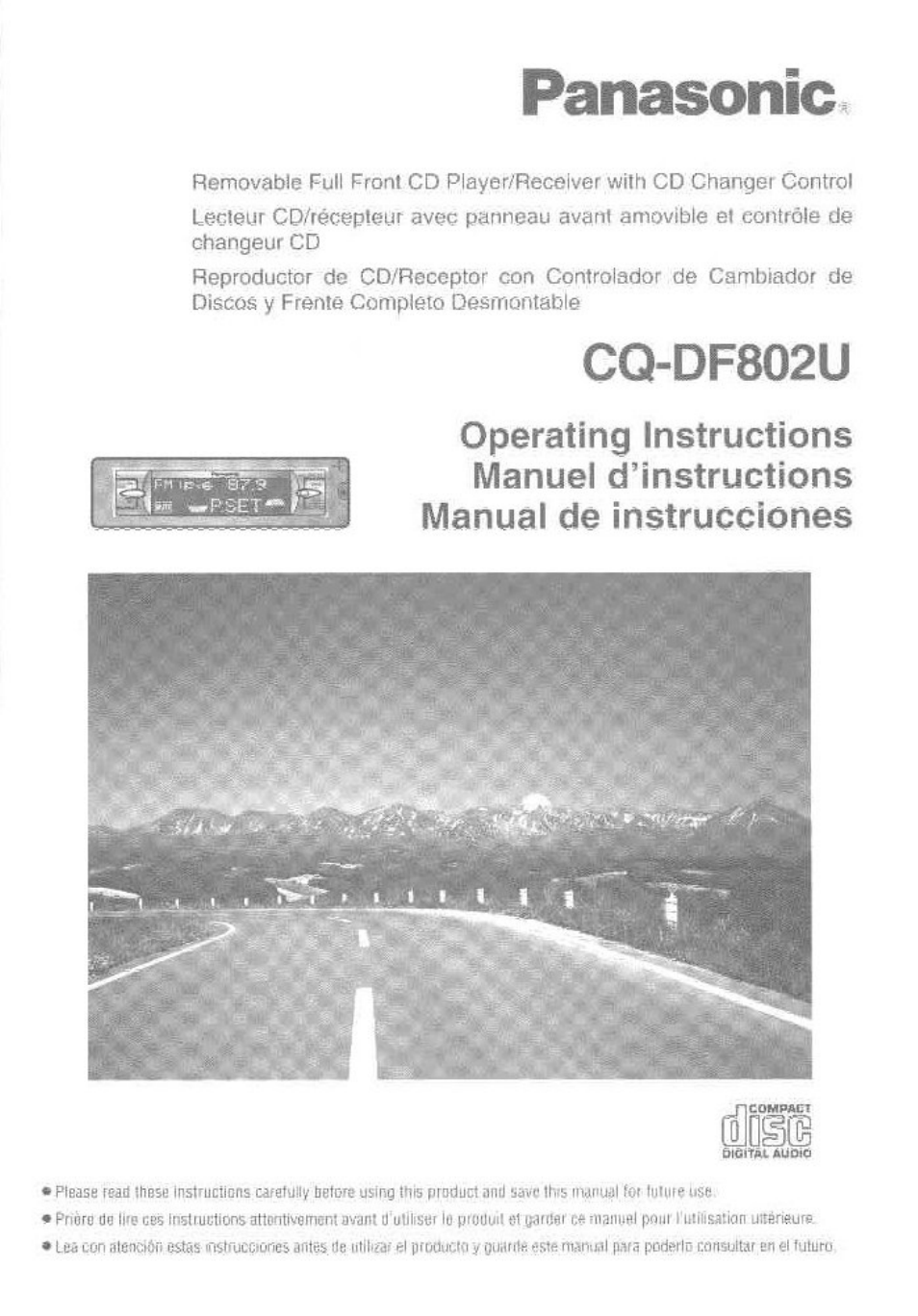 Panasonic CQ-DF802U User Manual | 150 pages