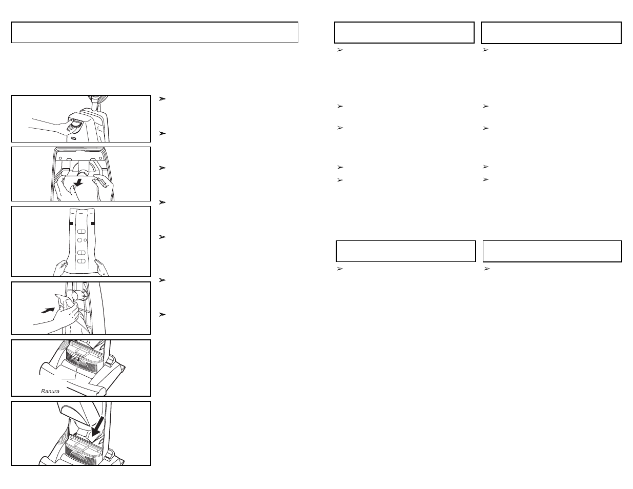 Changing dust bag | Panasonic MC-UG504 User Manual | Page 19 / 44