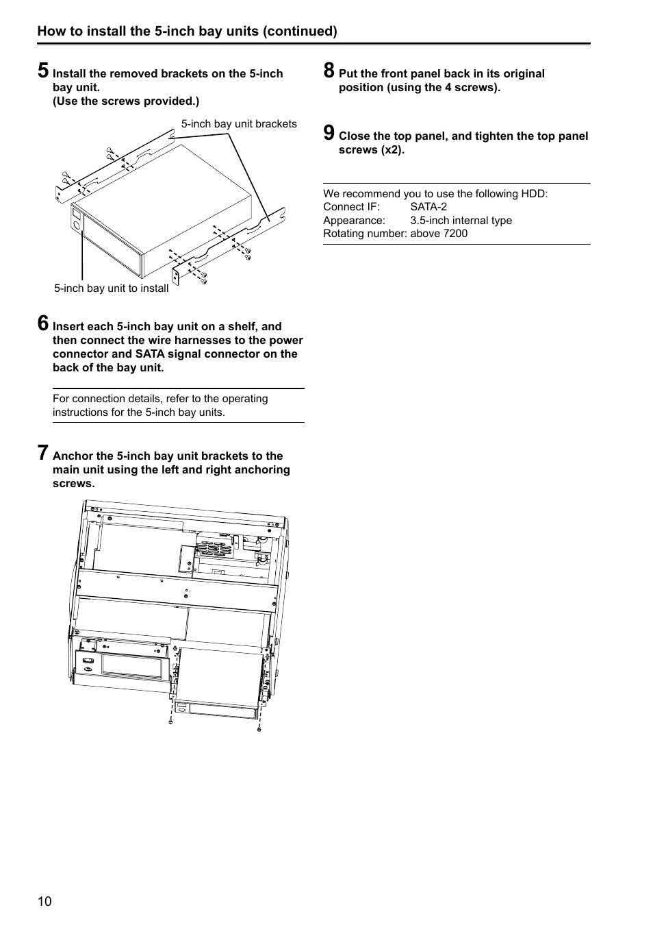 Panasonic P2HD AJ-HRW10G User Manual | Page 10 / 48