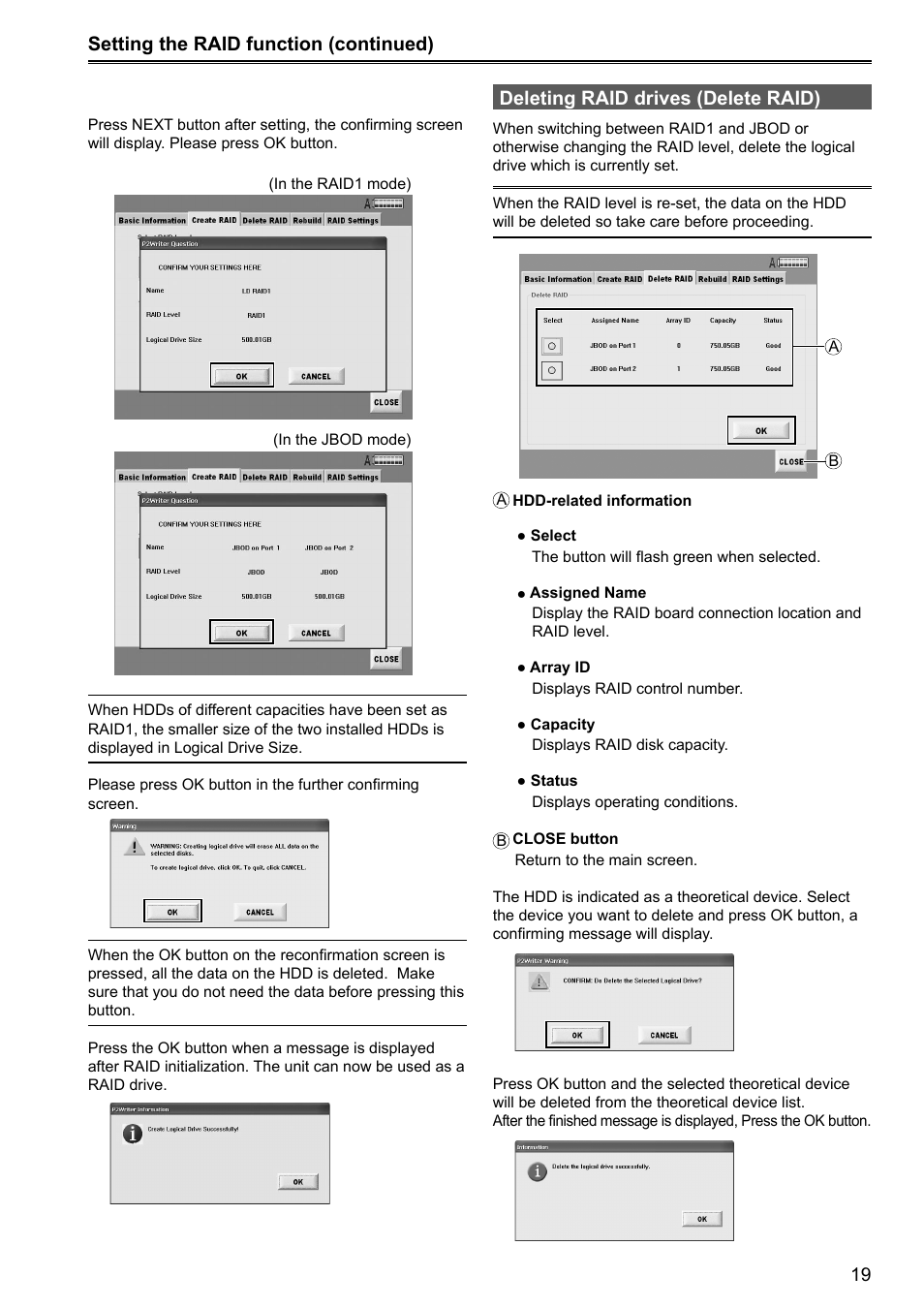 Panasonic P2HD AJ-HRW10G User Manual | Page 19 / 48