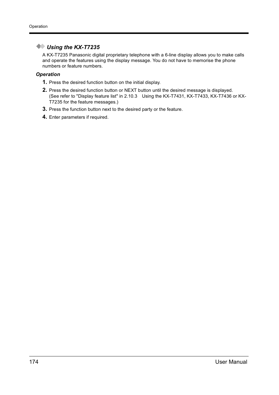 Panasonic KX-TD612NZ User Manual | Page 174 / 250