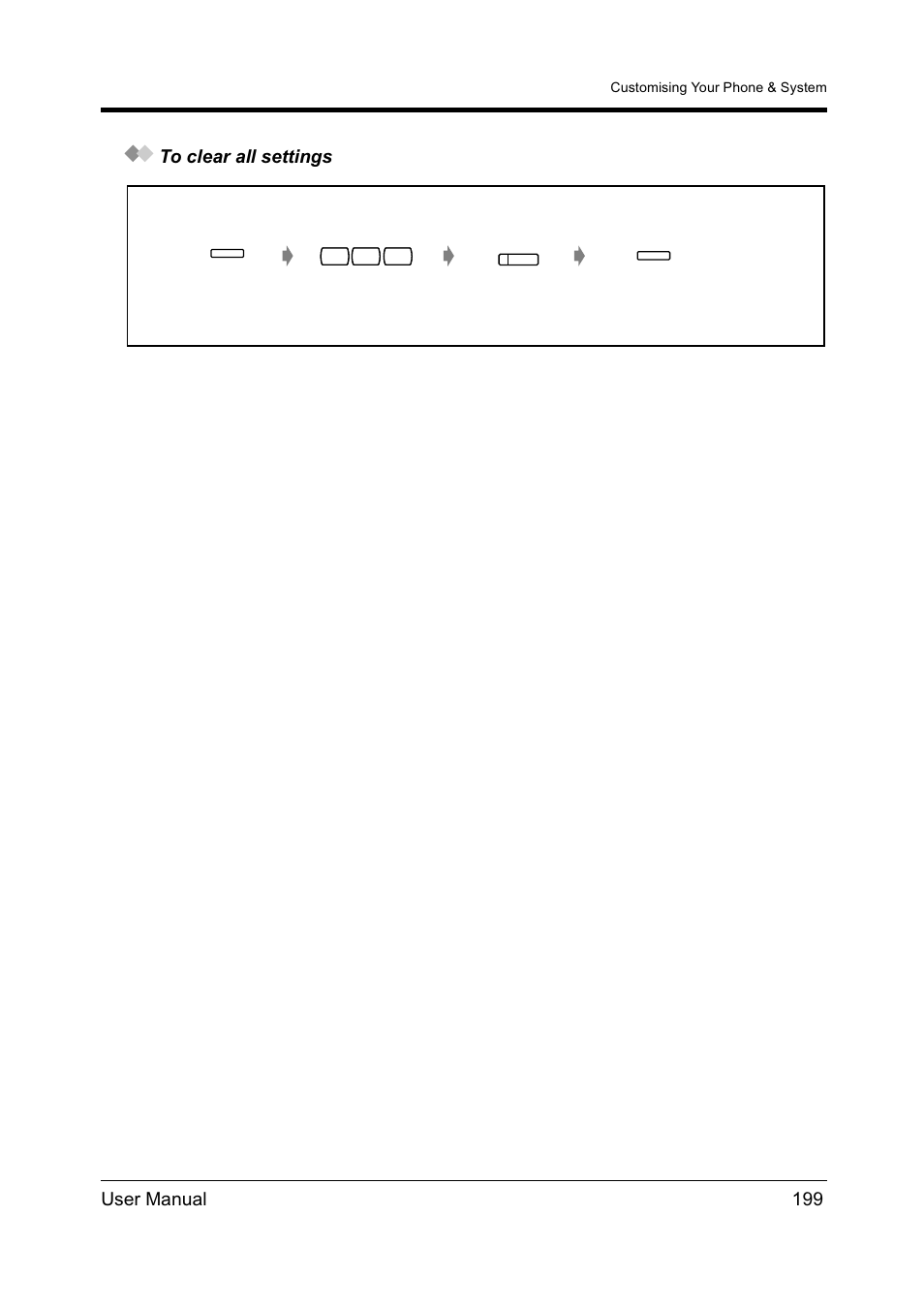 User manual 199 to clear all settings | Panasonic KX-TD612NZ User Manual | Page 199 / 250