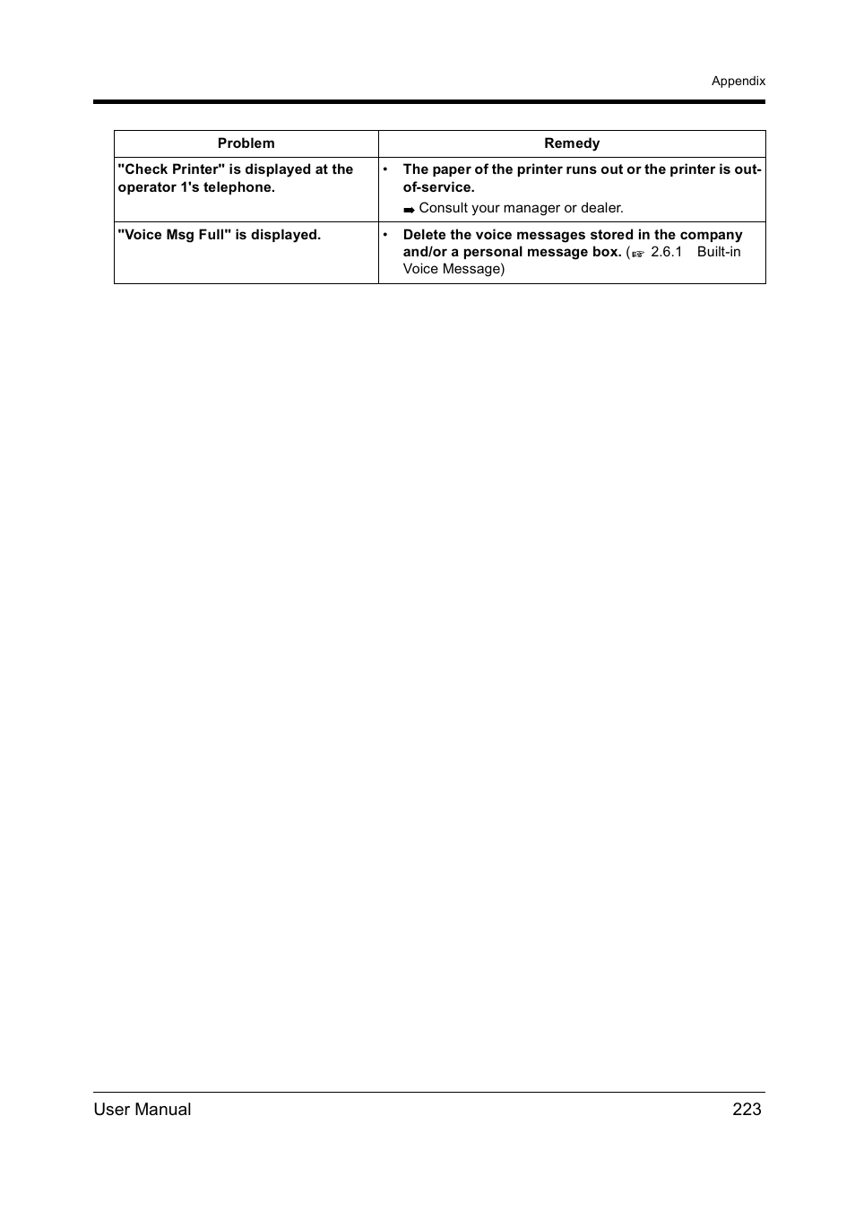 User manual 223 | Panasonic KX-TD612NZ User Manual | Page 223 / 250