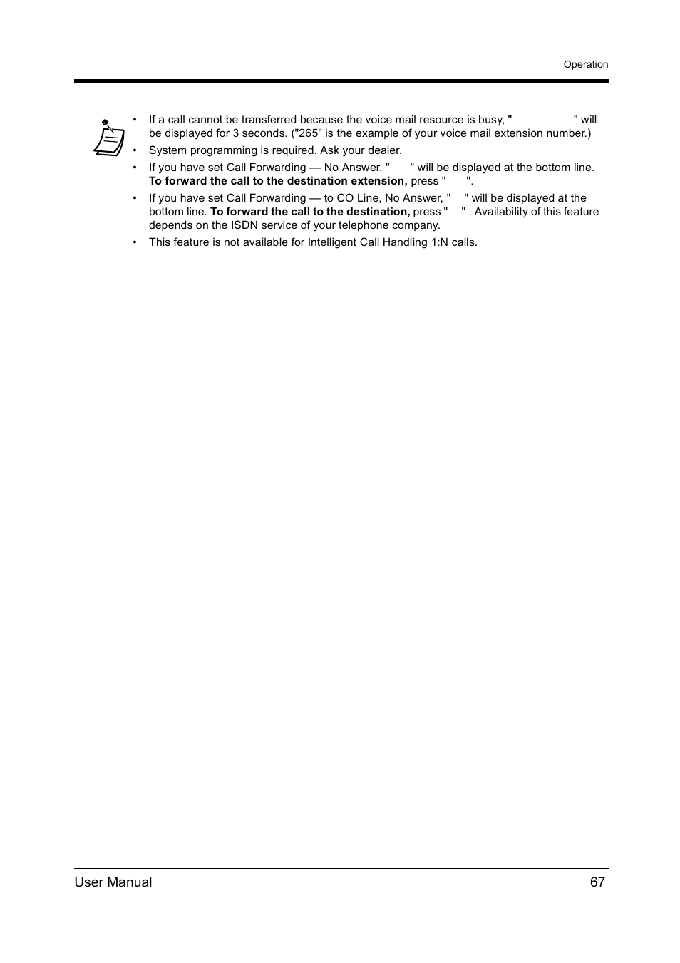 User manual 67 | Panasonic KX-TD612NZ User Manual | Page 67 / 250