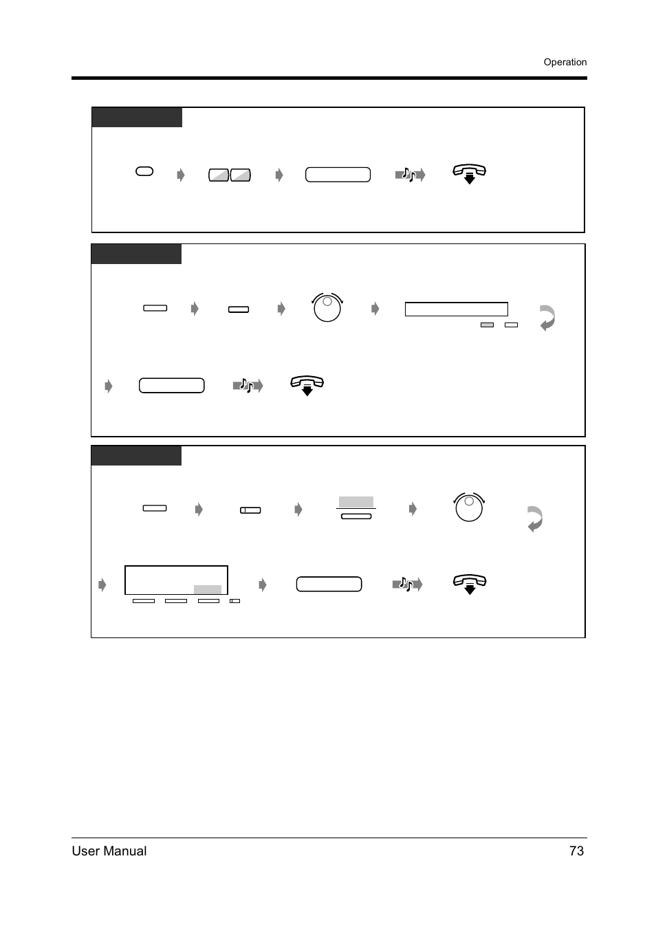 User manual 73, T7431, T7433 | Panasonic KX-TD612NZ User Manual | Page 73 / 250