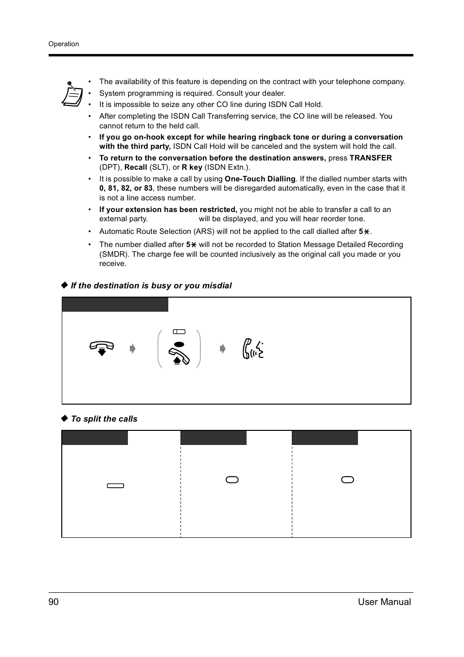 90 user manual | Panasonic KX-TD612NZ User Manual | Page 90 / 250