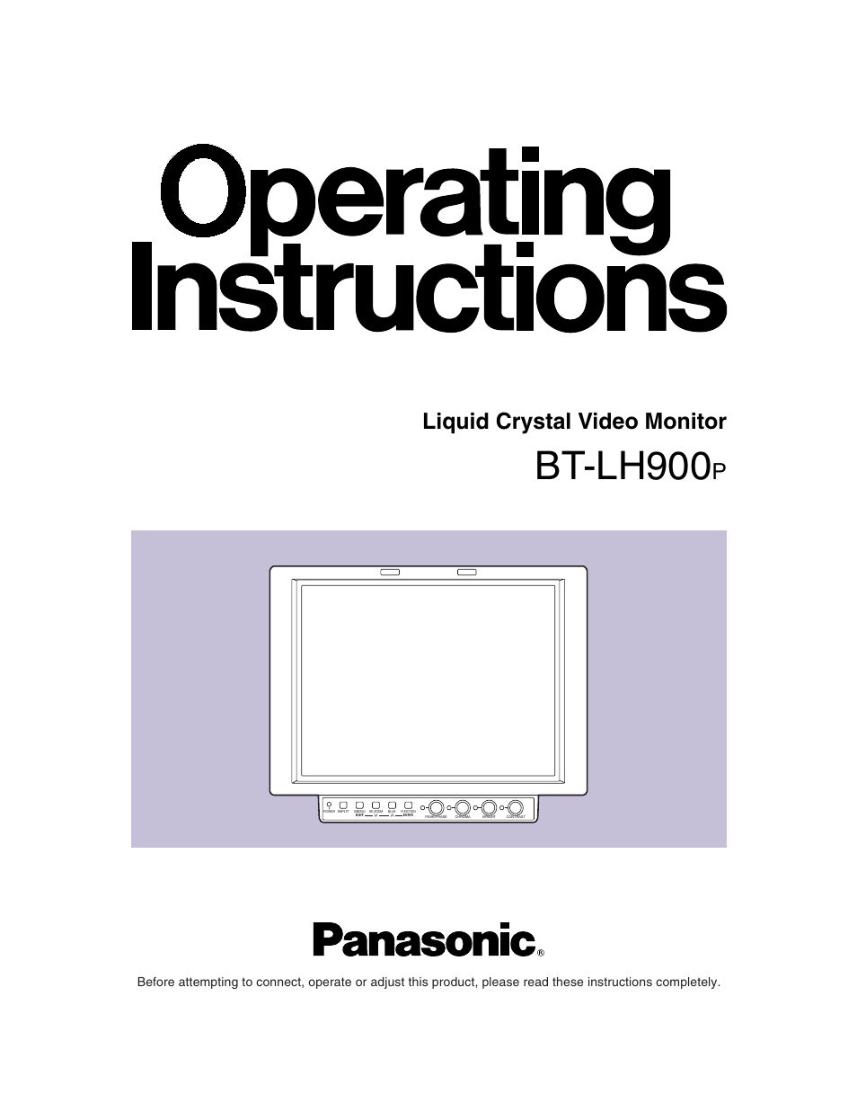 Panasonic BT-LH900P User Manual | 28 pages