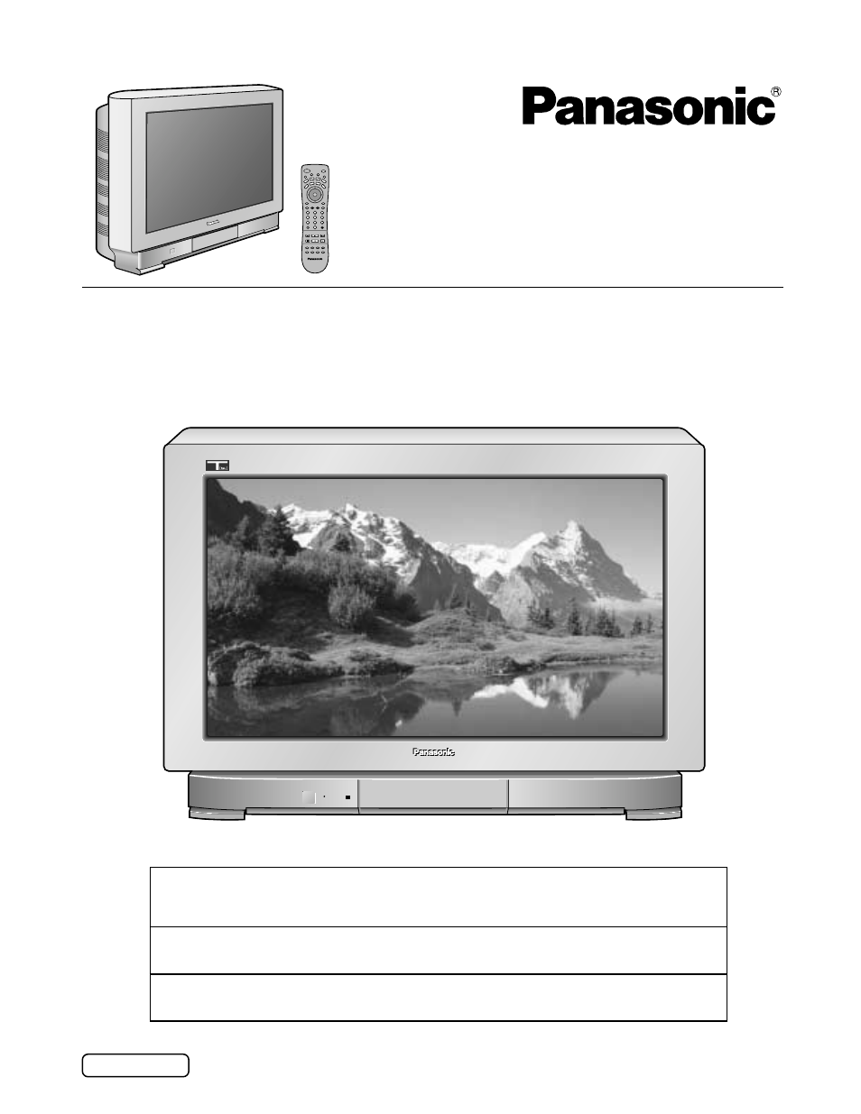 Panasonic CT 30WX52 User Manual | 72 pages