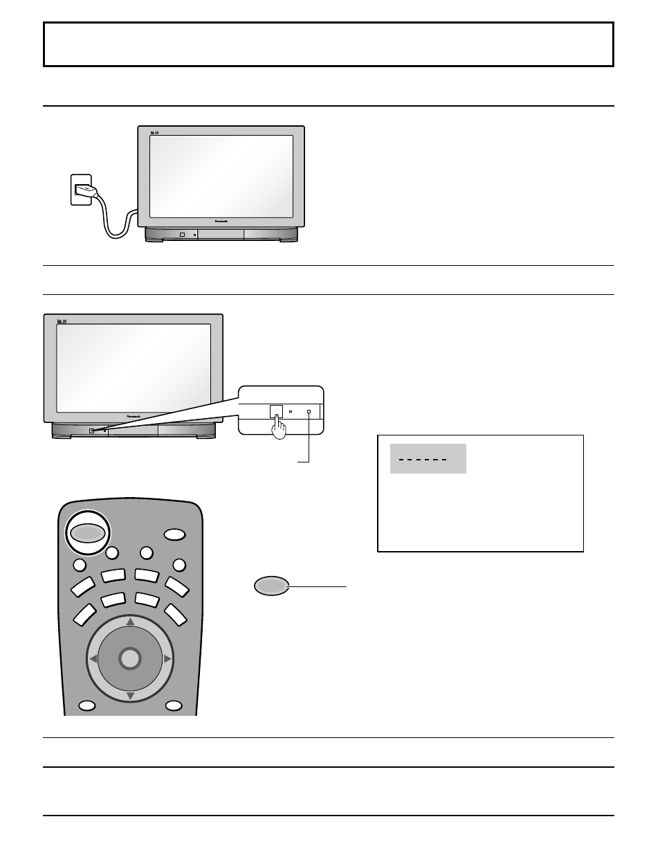 Power on / off, Connecting the plug to the wall outlet, How to turn the power on | Menu language selection | Panasonic CT 30WX52 User Manual | Page 18 / 72