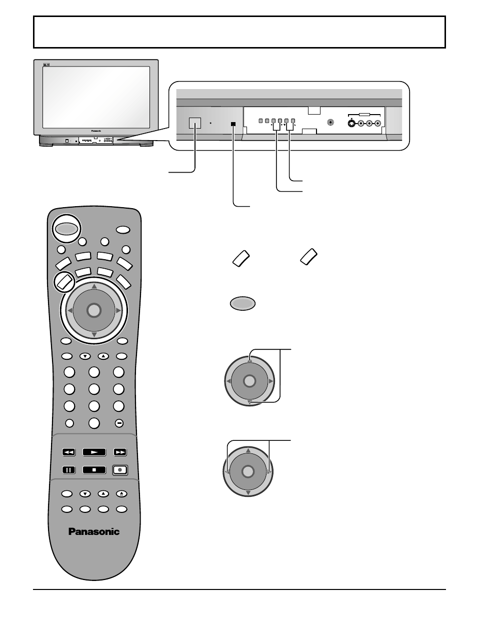 Vhf, uhf and catv, Channel selectors | Panasonic CT 30WX52 User Manual | Page 19 / 72