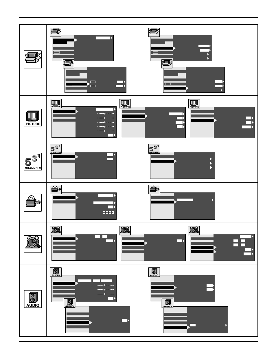 Roller guide menu navigation, Set up lock timer | Panasonic CT 30WX52 User Manual | Page 21 / 72