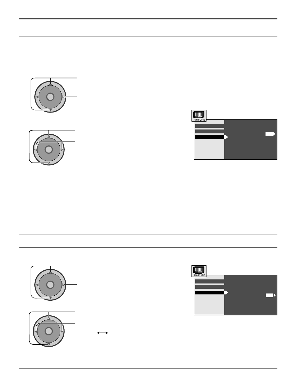 Color matrix, Vm (velocity modulation), Picture adjustment | Panasonic CT 30WX52 User Manual | Page 32 / 72