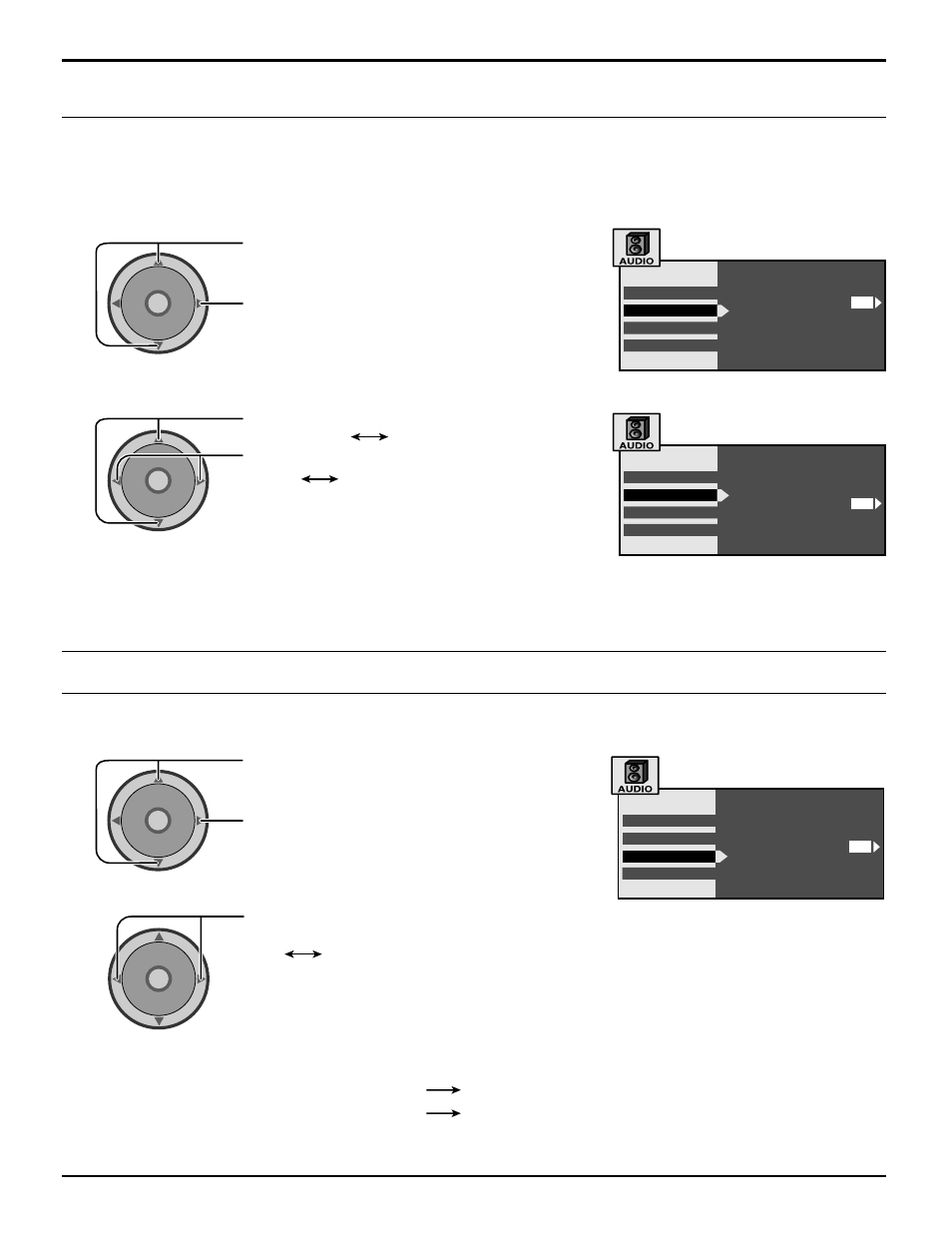 Ai sound / bbe, Surround, Audio adjustment | Panasonic CT 30WX52 User Manual | Page 40 / 72