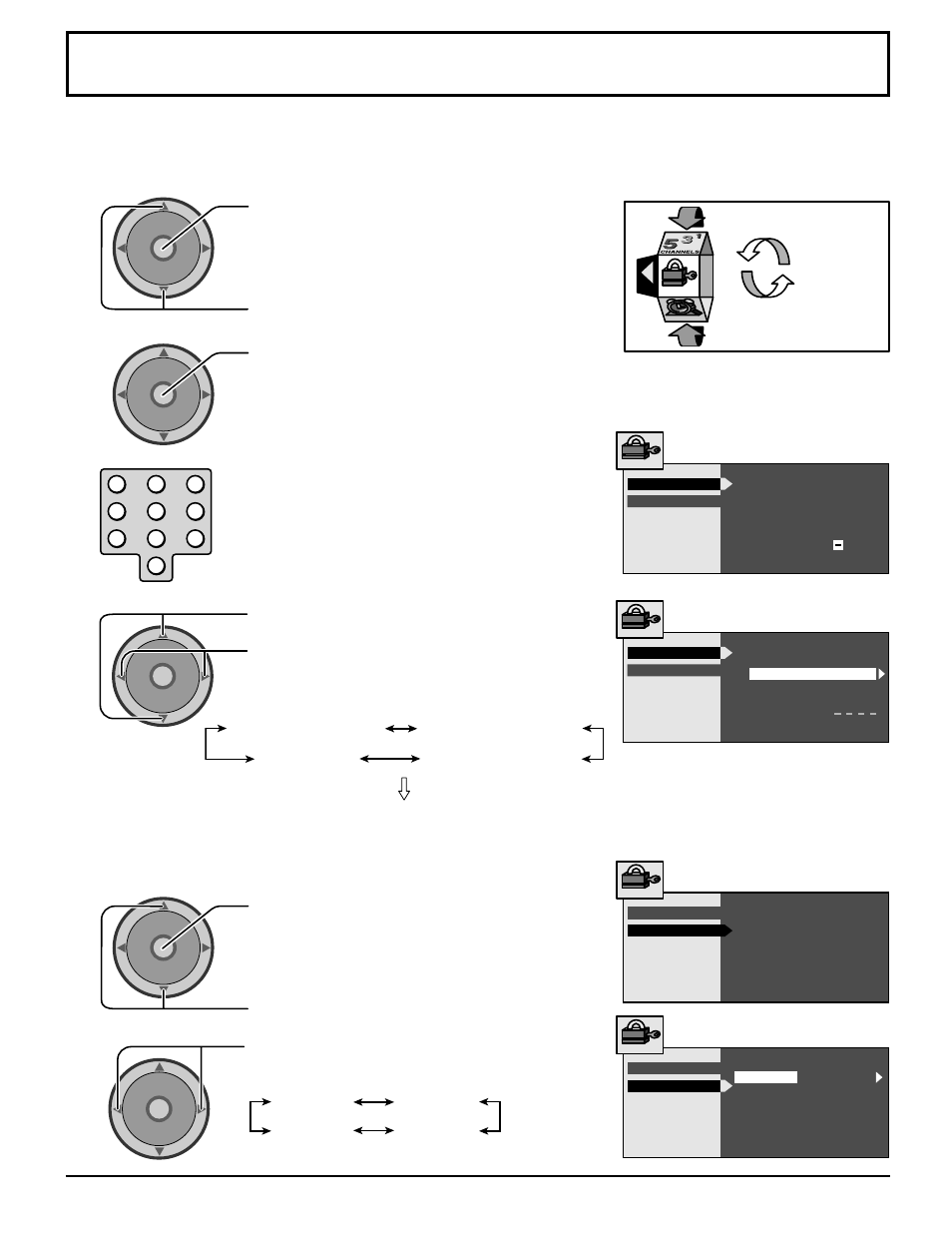 V-chip menu operation | Panasonic CT 30WX52 User Manual | Page 55 / 72