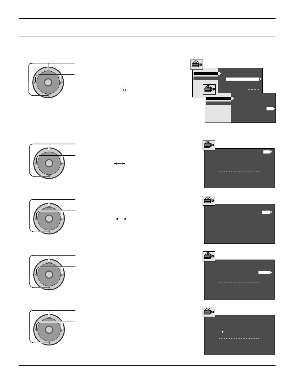 U.s. tv programs, 56 u.s. tv programs, V-chip menu operation | Panasonic CT 30WX52 User Manual | Page 56 / 72