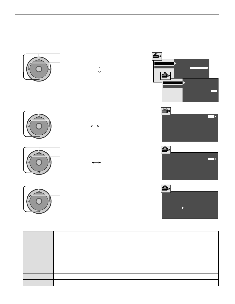 U.s. movies, 58 u.s. movies, V-chip menu operation | Panasonic CT 30WX52 User Manual | Page 58 / 72