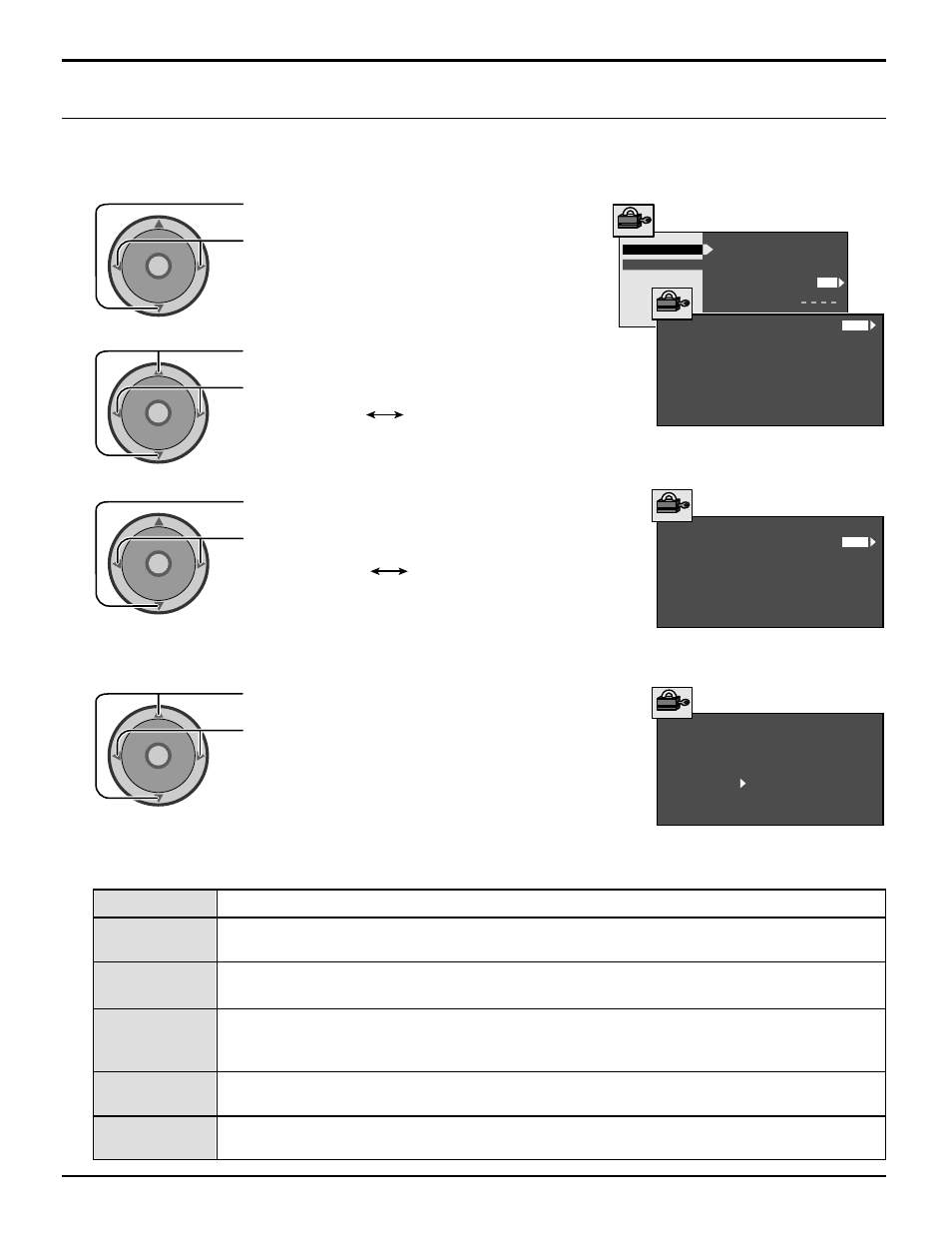 Canadian french, 60 canadian french, V-chip menu operation | Panasonic CT 30WX52 User Manual | Page 60 / 72