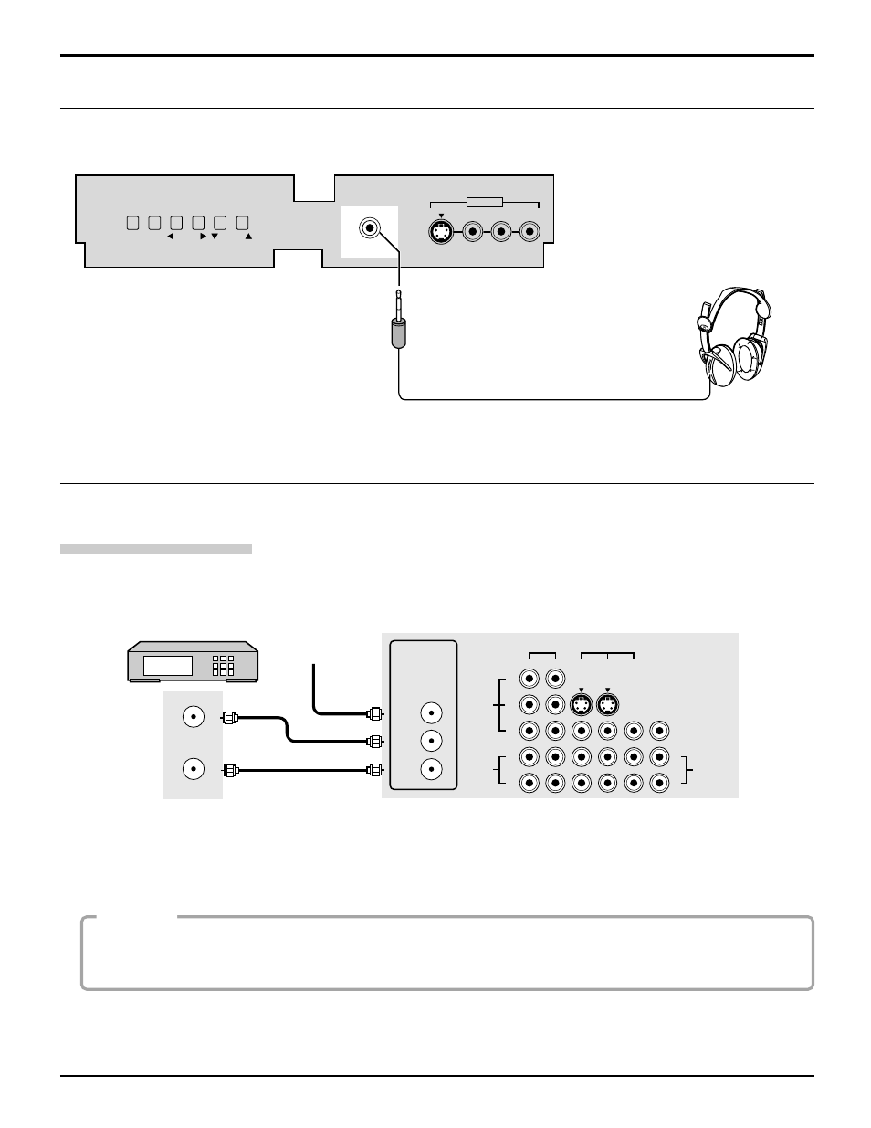 Connecting headphones / earphones, Optional equipment connections, Cable connection | Cable box connection | Panasonic CT 30WX52 User Manual | Page 9 / 72