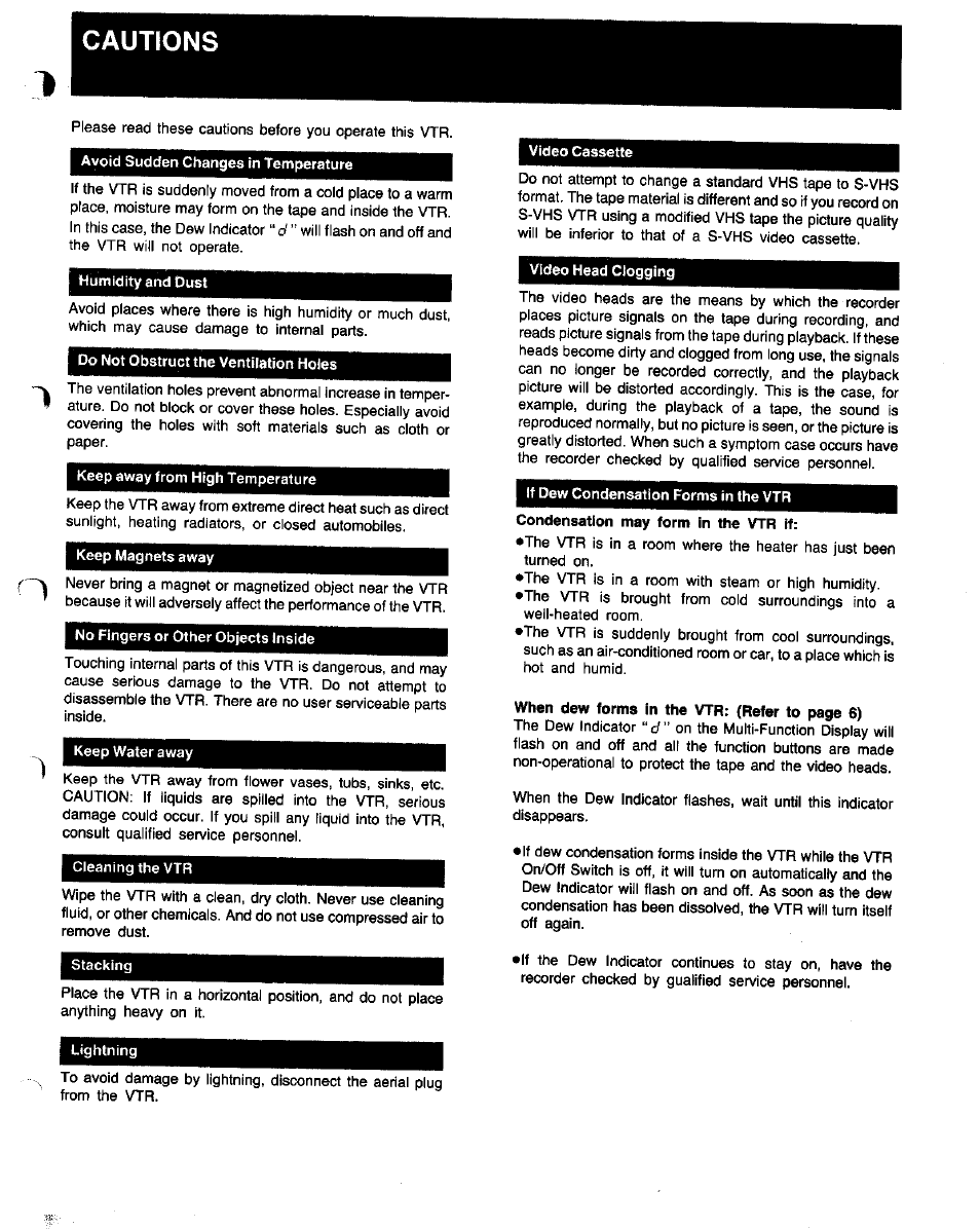 Panasonic NV-FS1 User Manual | Page 3 / 40