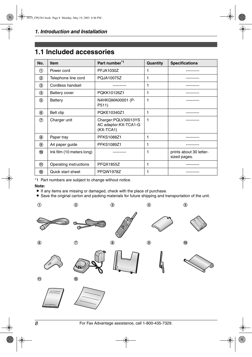 Panasonic KX-FPG381 User Manual | Page 10 / 106