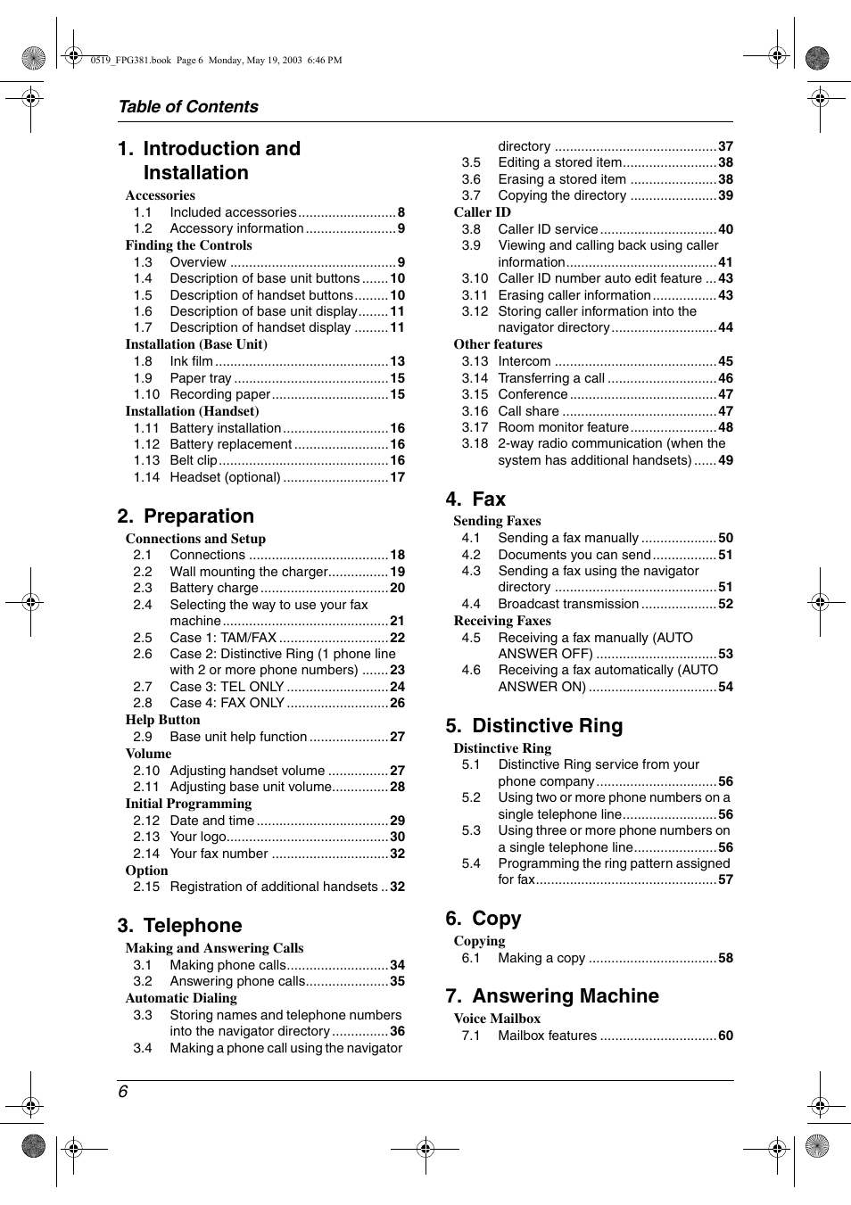 Panasonic KX-FPG381 User Manual | Page 8 / 106