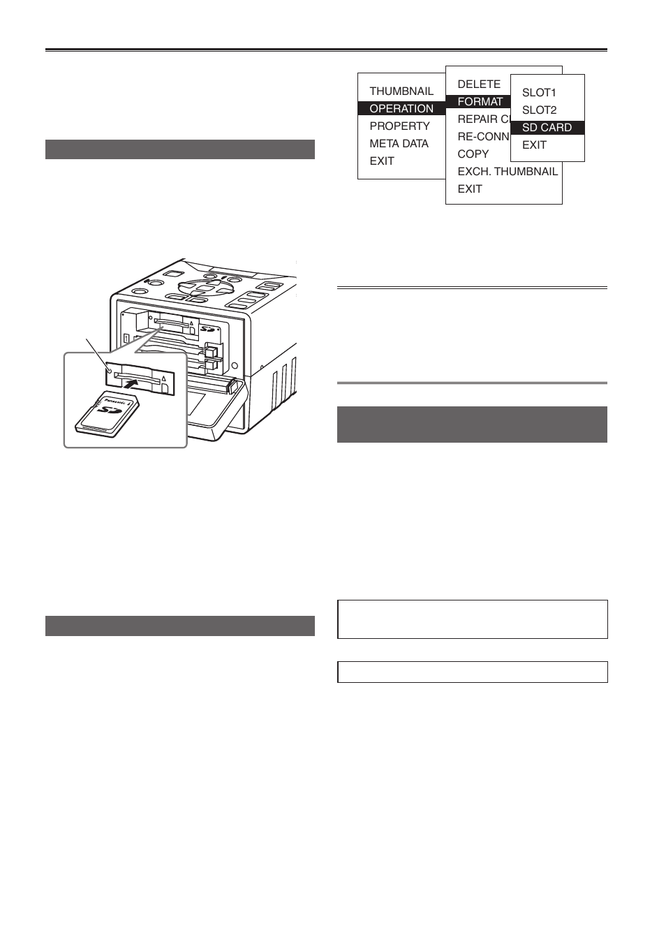Using sd memory cards | Panasonic AG-HPG10P User Manual | Page 26 / 92