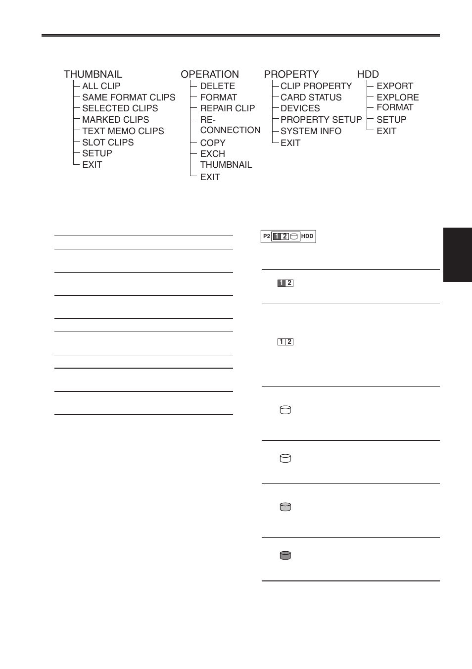 Thumbnail operation property | Panasonic AG-HPG10P User Manual | Page 29 / 92