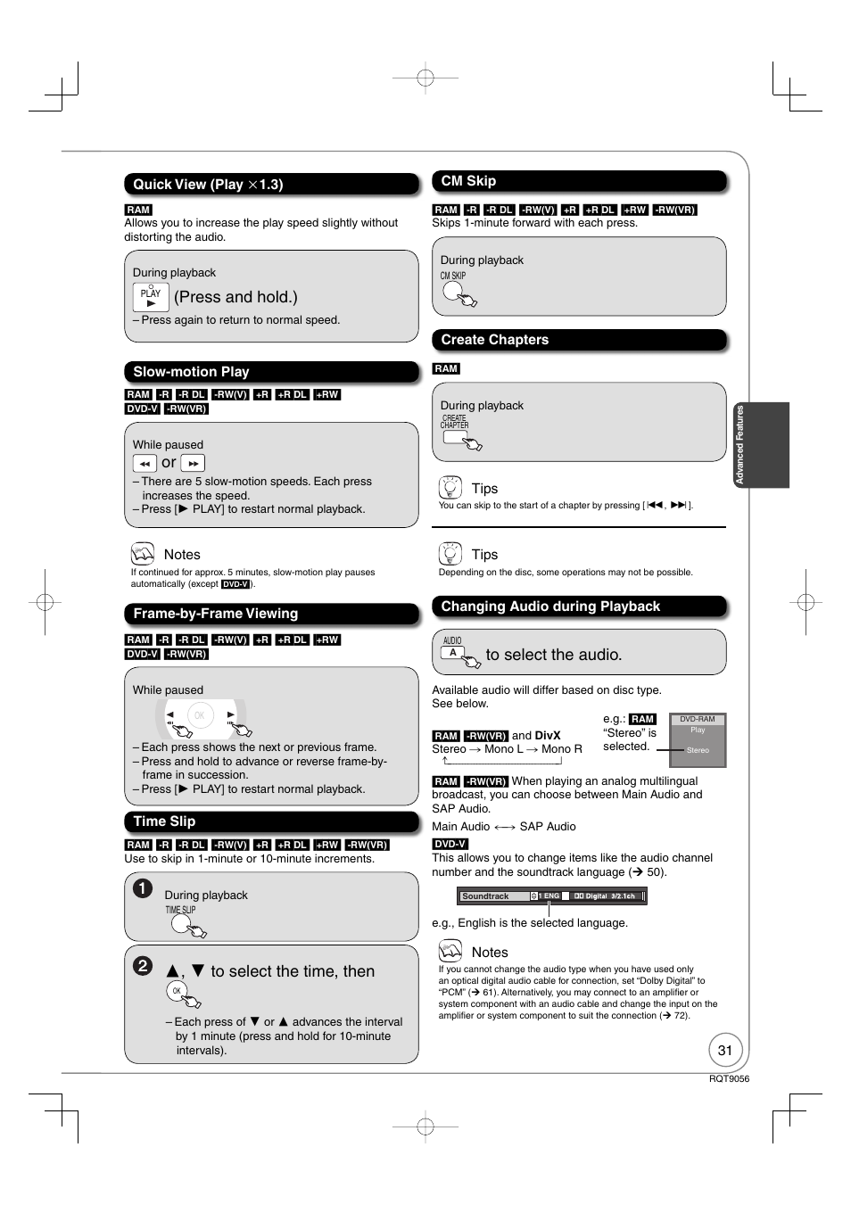 Press and hold.) | Panasonic DIGA DMR-EZ48V User Manual | Page 31 / 100