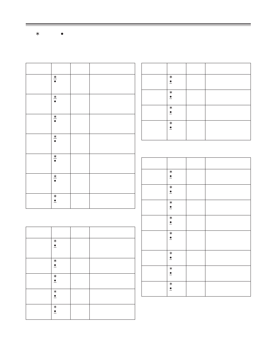 Setting menu screens, Vtr vf indicator screen, Mic/audio screen | Tc/ub screen, Vtr user menu select | Panasonic AJ-HDC27FP User Manual | Page 121 / 134
