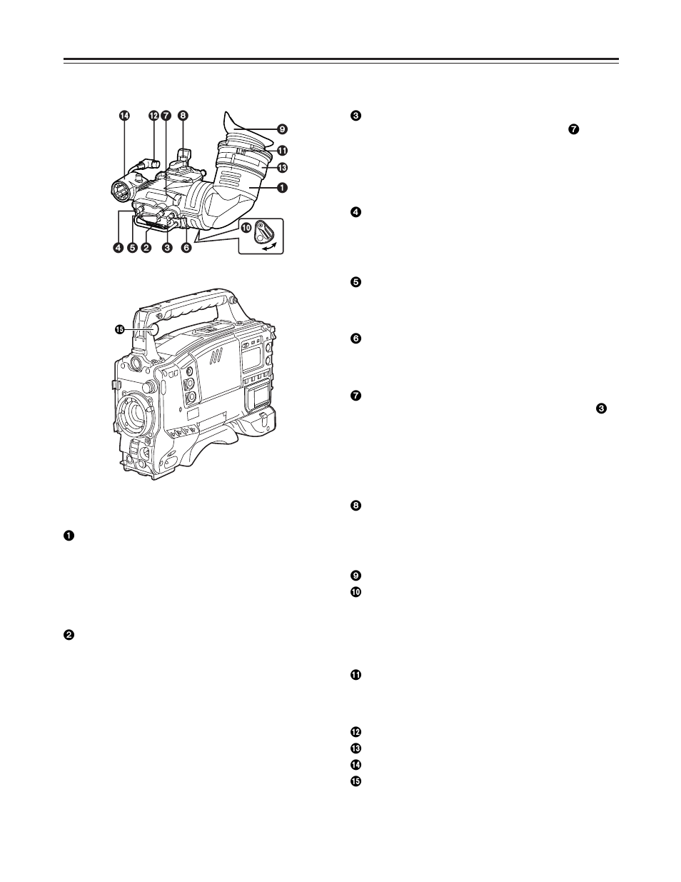 Parts and their functions | Panasonic AJ-HDC27FP User Manual | Page 13 / 134