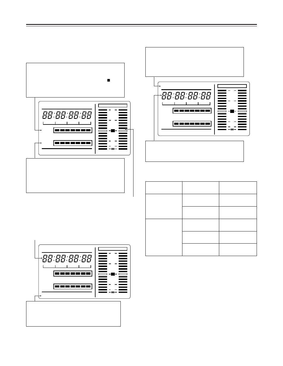 Screen displays, Displays relating to errors and warnings, Displays relating to time codes | Panasonic AJ-HDC27FP User Manual | Page 48 / 134